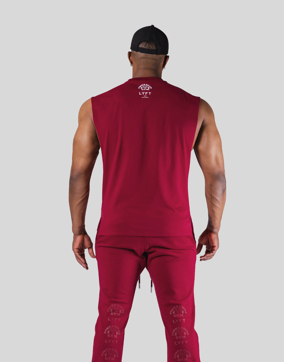 LÝFT × Power House Gym No Sleeve- Red