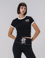 LYFT × CONVERSE Ringer T-Shirt - Black