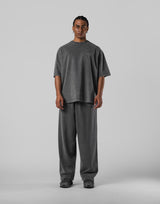 One Point LÝFT Logo Vintage Big T-Shirt - D.Grey