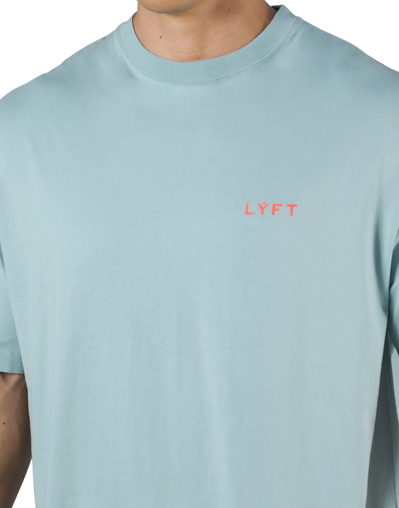 Back Message Big T-Shirt - L.Blue