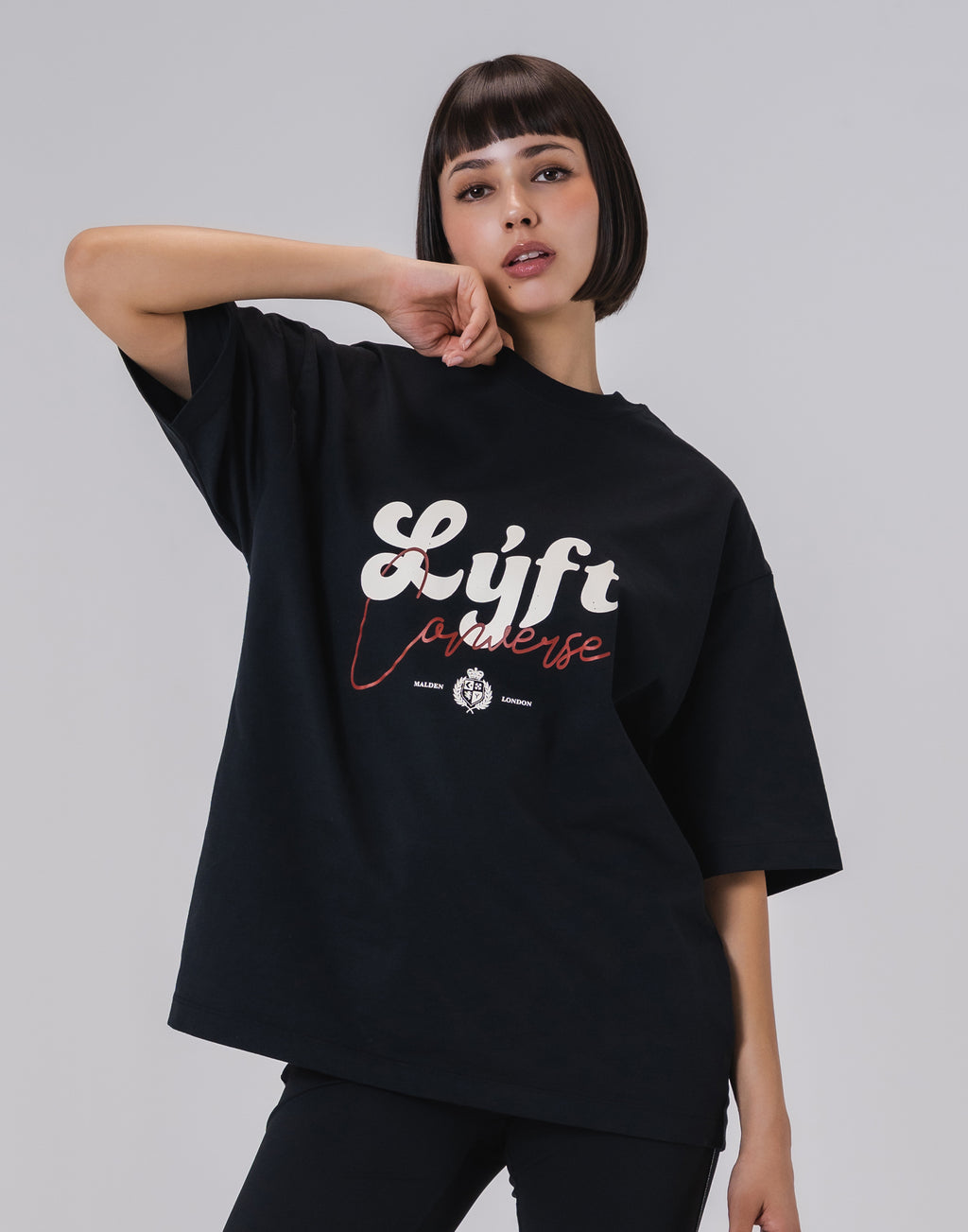 【人気カラー】LYFT ロゴTシャツ ブラック L 新品未使用 LÝFT Logo Big T-Shirt V.2 - Black