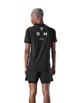 Back Mesh Stretch T-Shirt - Black