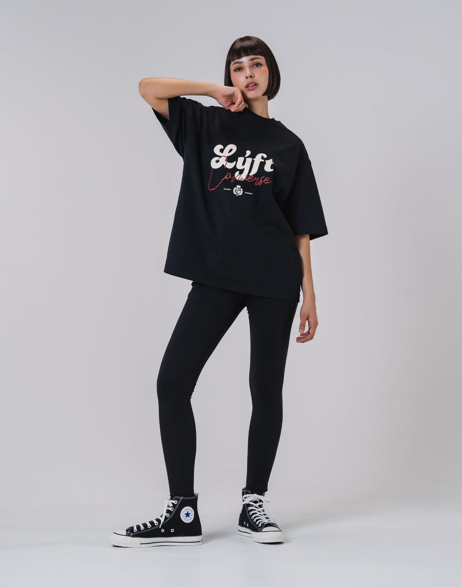 LYFT × CONVERSE Vintage Big T-Shirt - Black – LÝFT