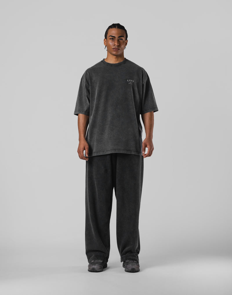 One Point LÝFT Logo Vintage Big T-Shirt - Black