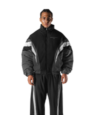 SWITCH LAYER™ 2Line TRACK | BLACK Puffer Jacket V.2 - Black