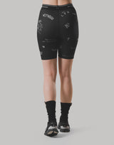 LÝFT Graffiti Short Leggings - Black