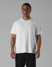 LÝFT Athletic Mesh Raglan Sleeve T-Shirt - White
