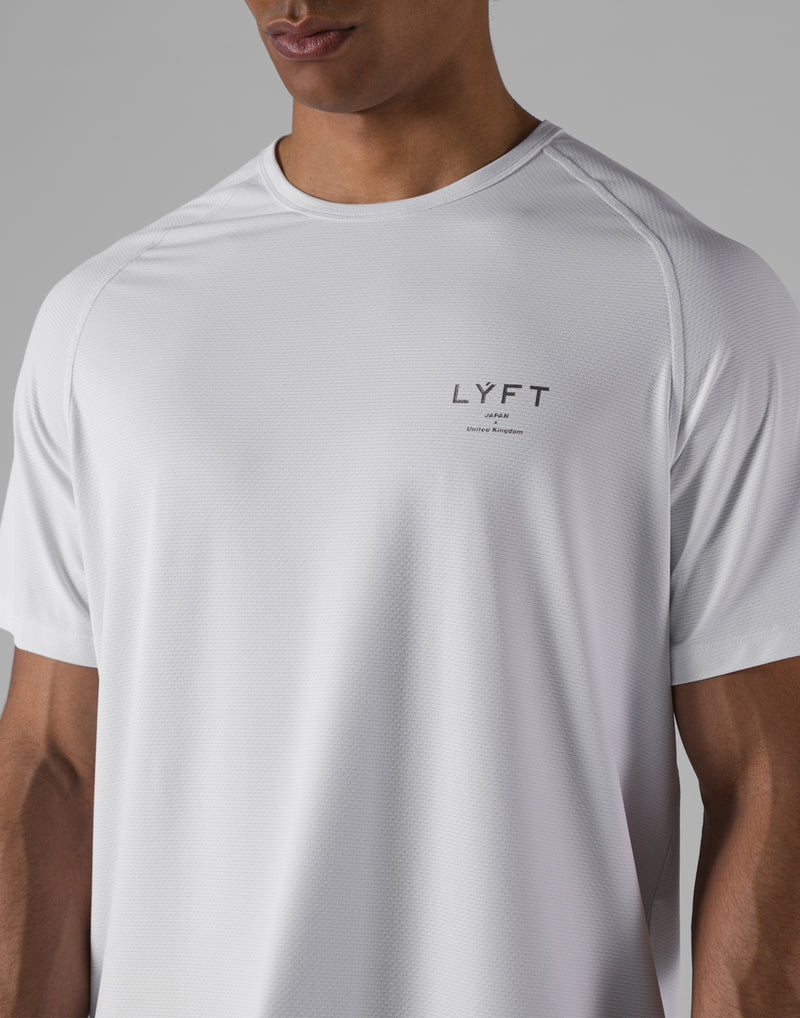 LYFT ATHLETIC メッシュオーバーサイズTシャツ LÝFT Athletic Mesh Raglan Sleeve T-Shirt - D.Grey