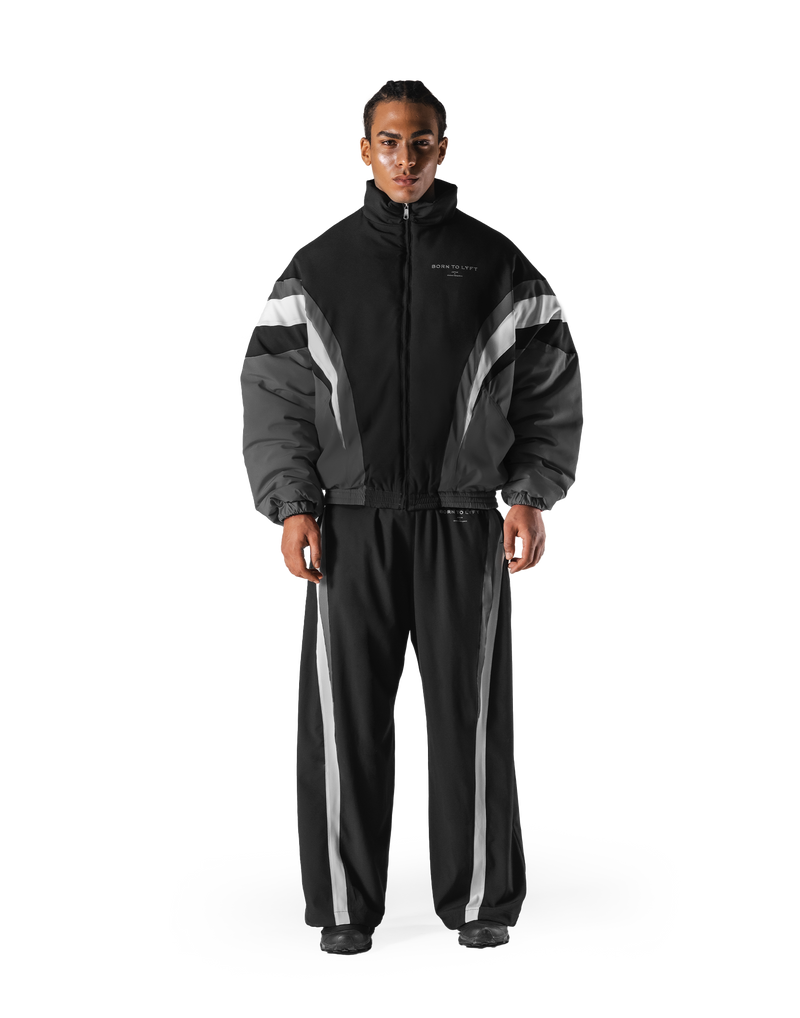 SWITCH LAYER™ 2Line TRACK | BLACK Puffer Jacket V.2 - Black