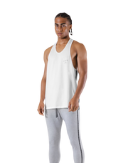 Logo Line Stretch Training Tanktop - White