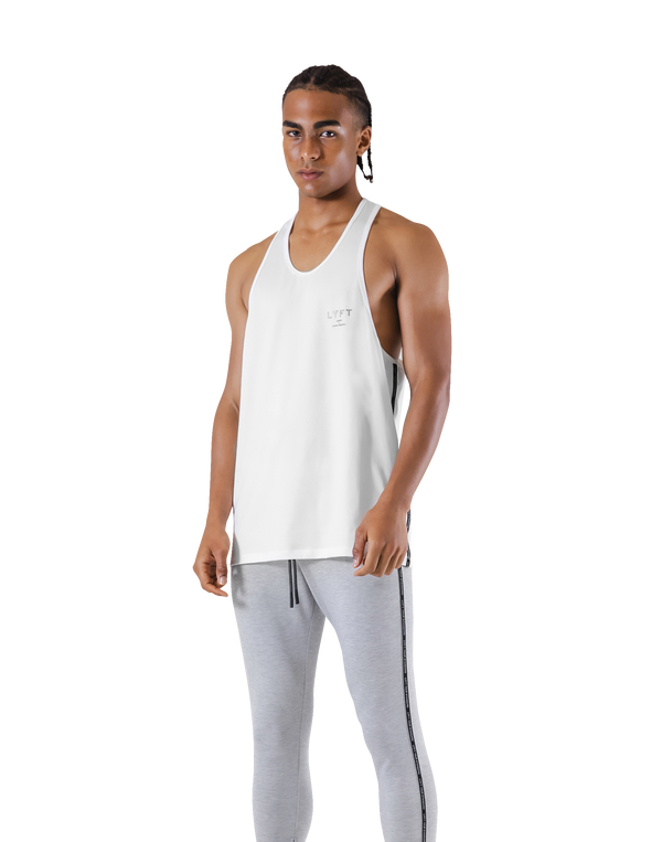 Logo Line Stretch Training Tanktop - White
