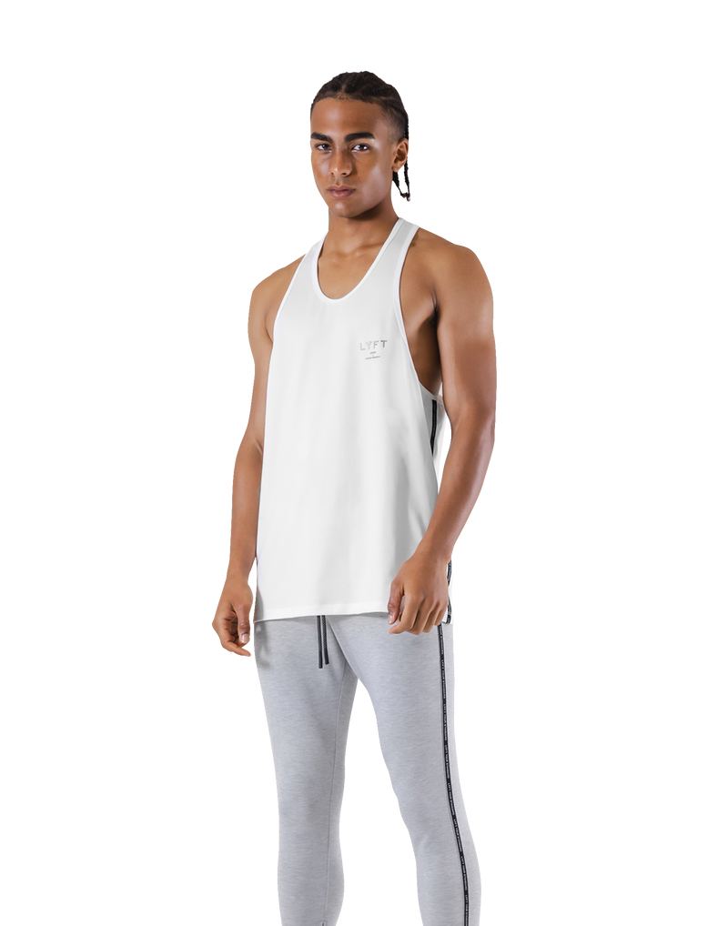 Logo Line Stretch Training Tanktop - White
