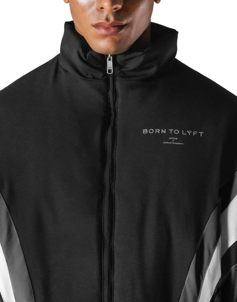 SWITCH LAYER™ 2Line TRACK | BLACK Puffer Jacket V.2 - Black
