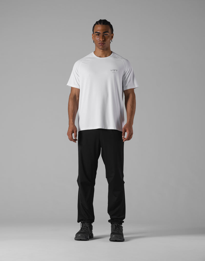 LÝFT Athletic Mesh Raglan Sleeve T-Shirt - White