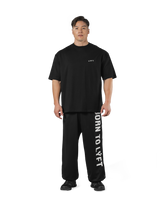Back Message Big T-Shirt - Black