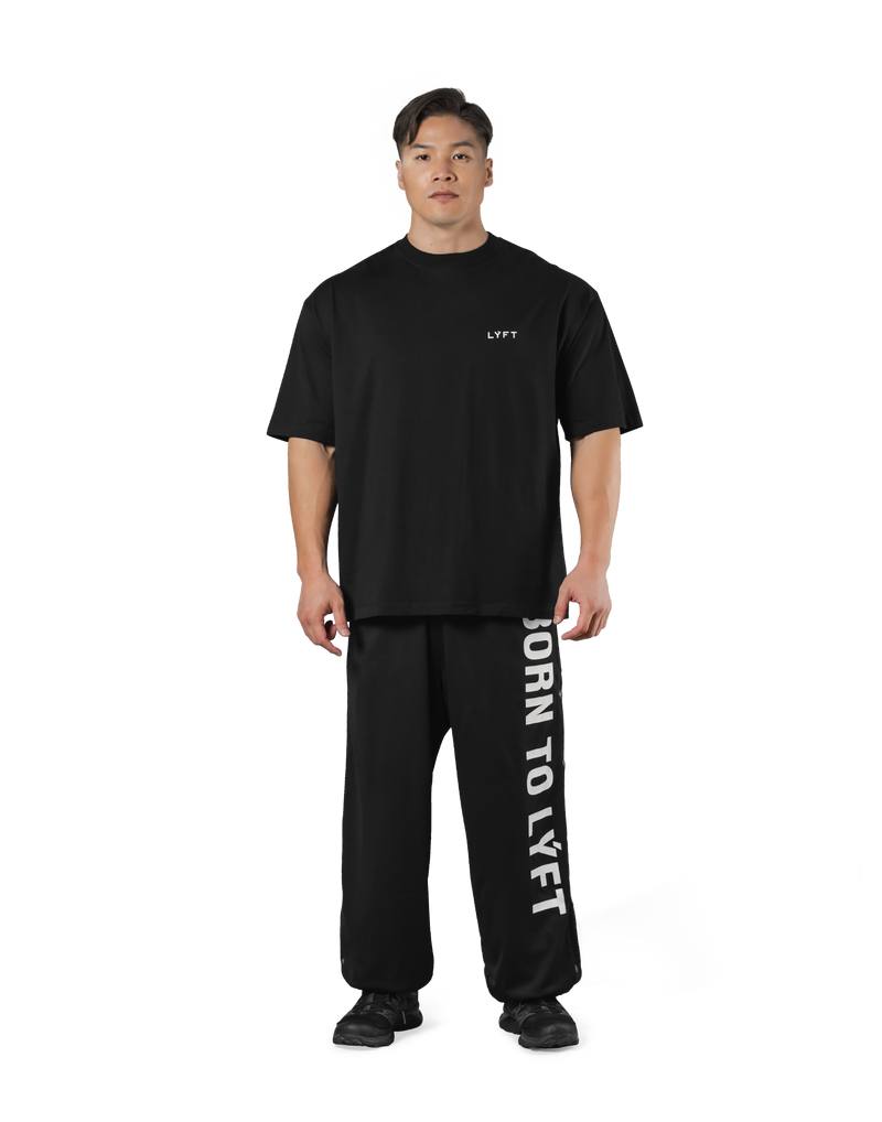 Back Message Big T-Shirt - Black