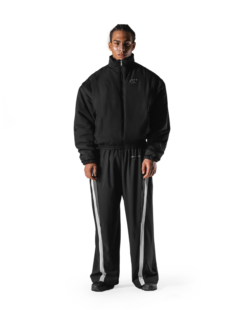 SWITCH LAYER™ 2Line TRACK | BLACK Puffer Jacket V.2 - Black