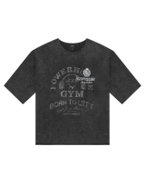 LÝFT × Power House Gym Vintage Extra Big T-Shirt - Black