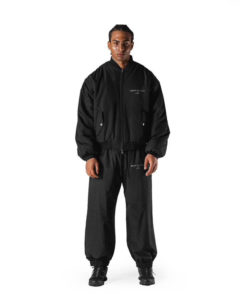 SWITCH LAYER™ Vintage Hoodie | MA-1 Puffer Jacket - Black