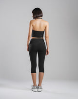 Cup In Halter Neck Top - Black