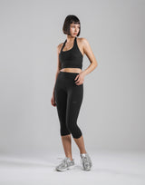 Cup In Halter Neck Top - Black