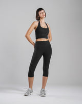 Cup In Halter Neck Top - Black