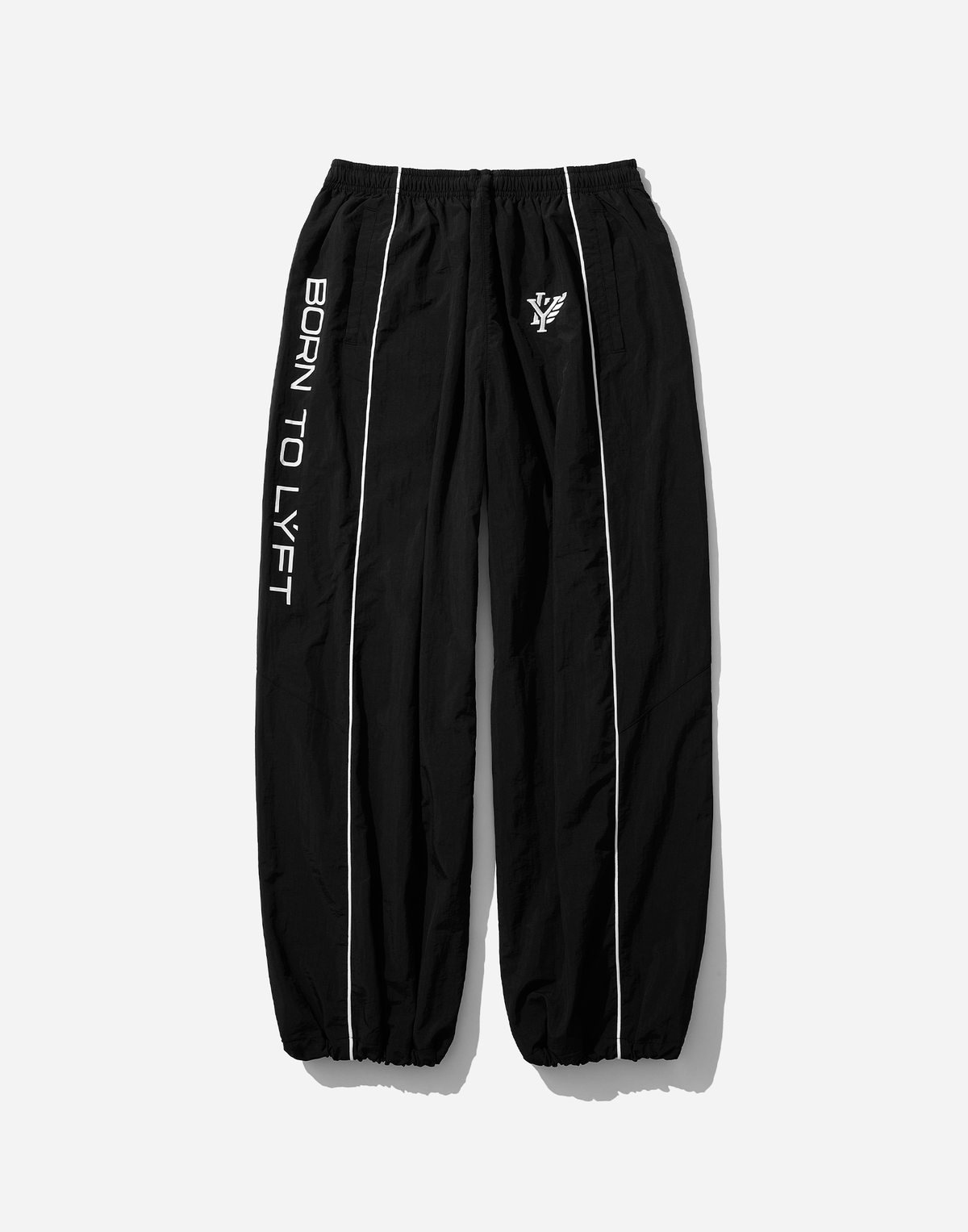 BORN TO LÝFT Racing Nylon Pants - Black
