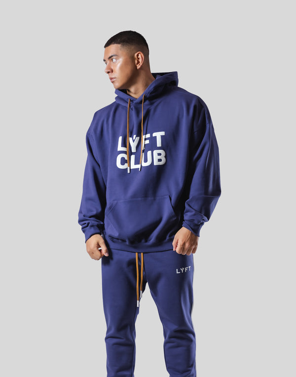 LÝFT CLUB Oversize Sweat Hoodie - Navy