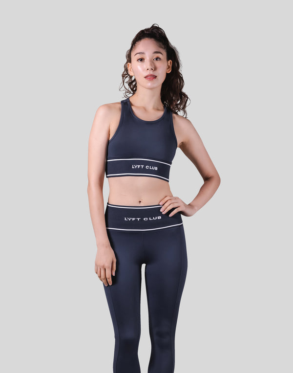 LÝFT Club Waist Rib Bratop - Navy