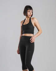 Cup In Halter Neck Top - Black