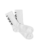 Calf LÝFT Logo Socks - White