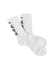 Calf LÝFT Logo Socks - White