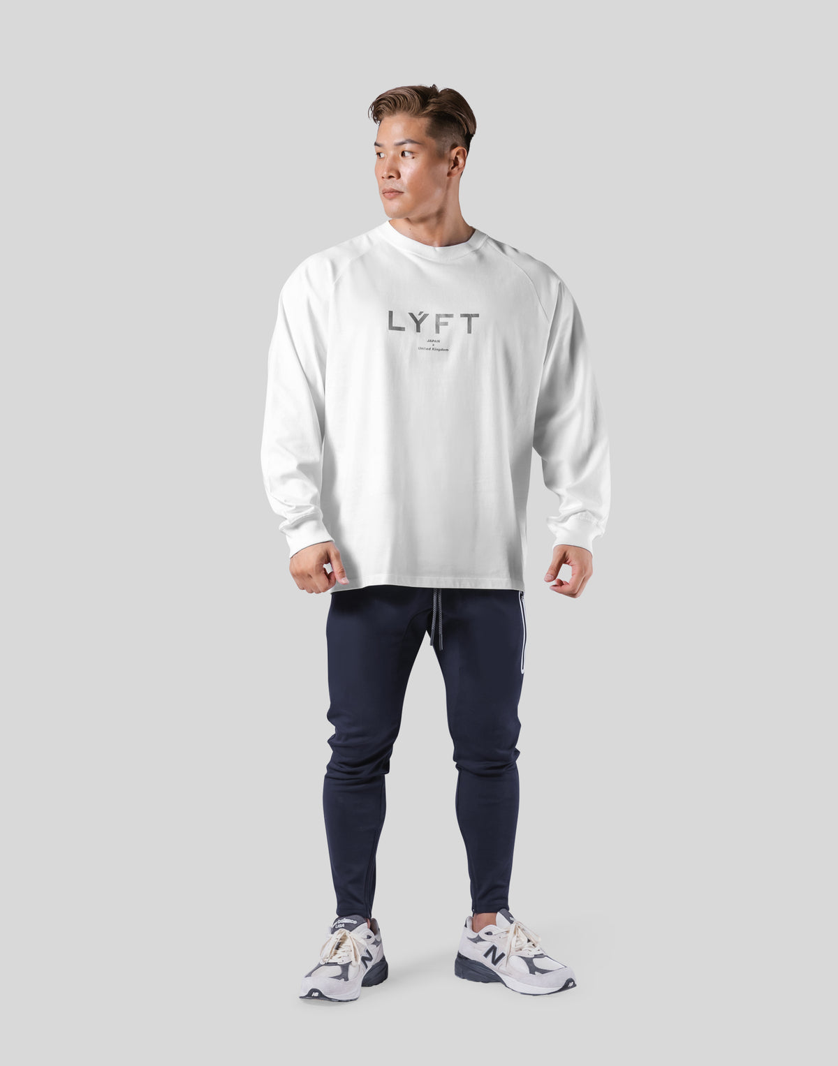 New Flag Oversize Long T-Shirt - White