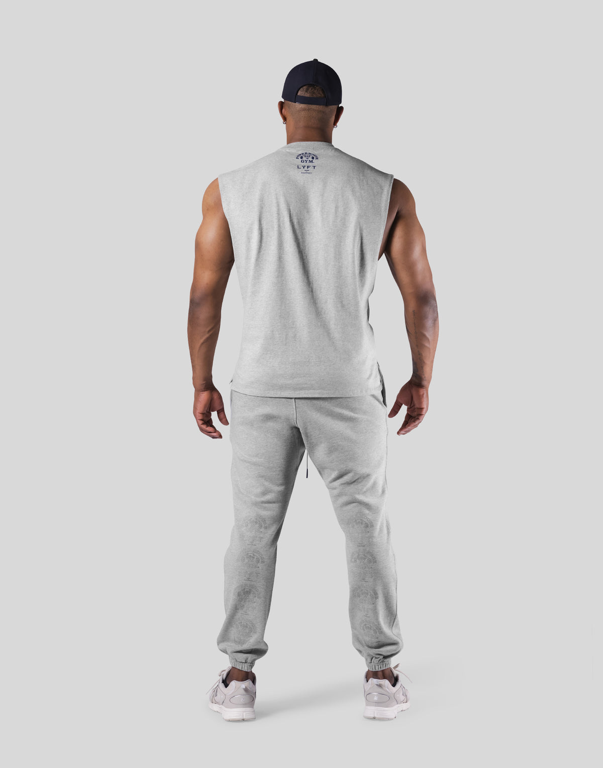 LÝFT × Power House Gym No Sleeve- Grey