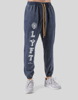 College Logo Vintage Sweat Pants - Navy