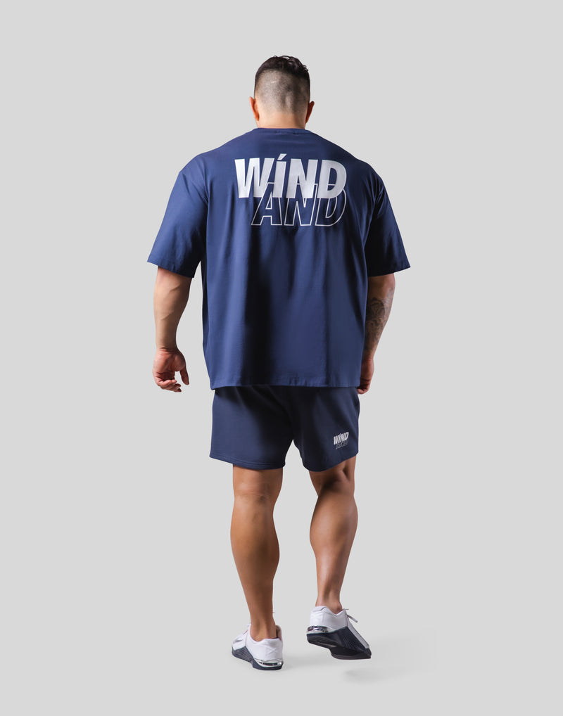 LÝFT × WIND AND SEA Big T-Shirt - Navy