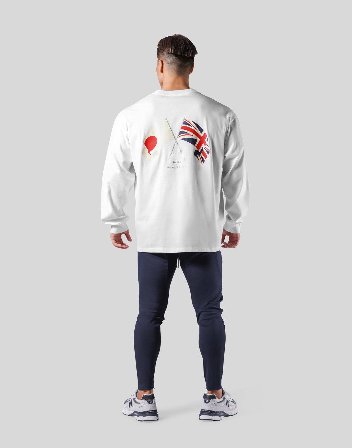 New Flag Oversize Long T-Shirt - White