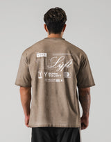 Extend Cotton Team LÝFT Graphic Big T-Shirt - Beige