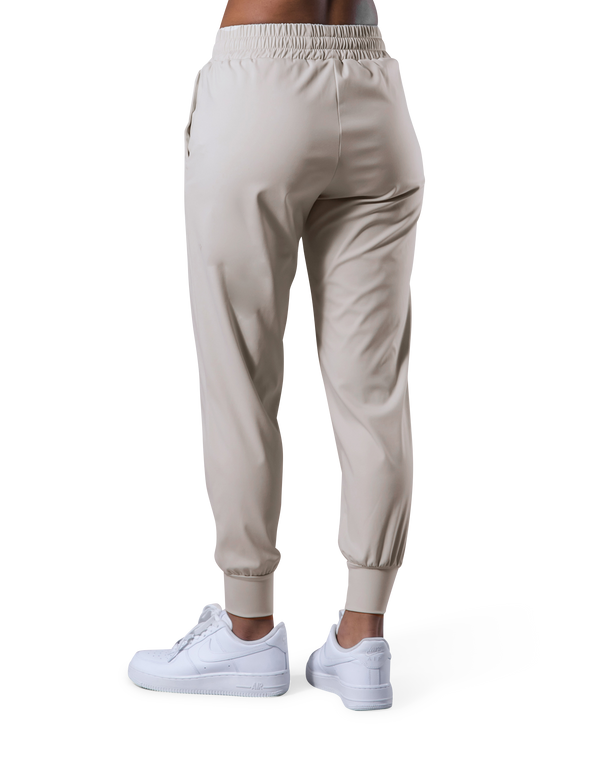 2Way Stretch Pleats Pants - Ivory