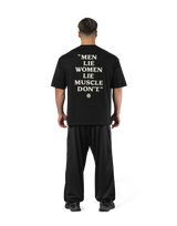 Back Message Big T-Shirt - Black