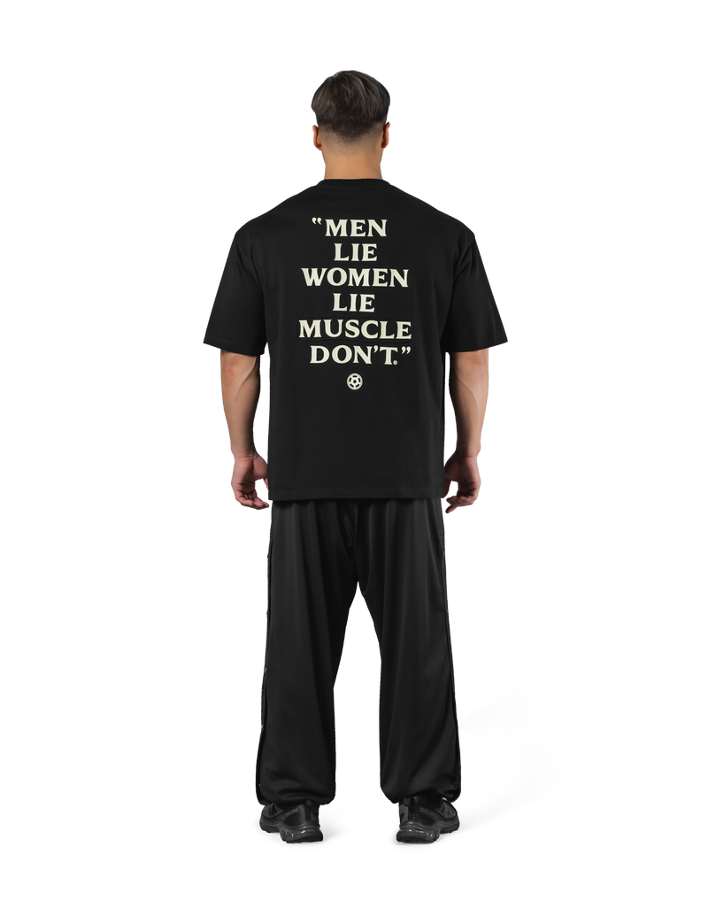Back Message Big T-Shirt - Black