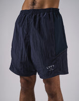 V-Form Wide Shorts - Navy