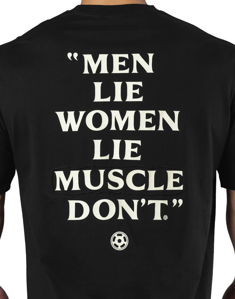 Back Message Big T-Shirt - Black