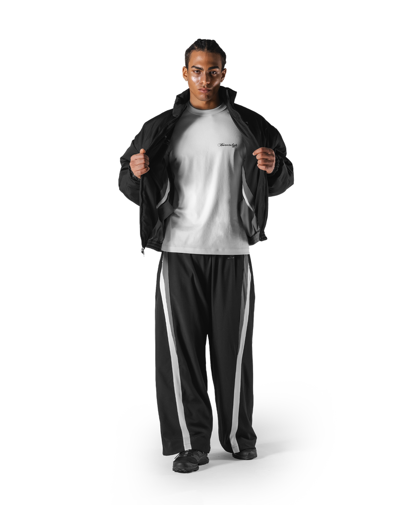 SWITCH LAYER™ 2Line TRACK | BLACK Puffer Jacket V.2 - Black