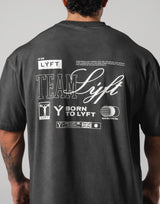 Extend Cotton Team LÝFT Graphic Big T-Shirt - Black