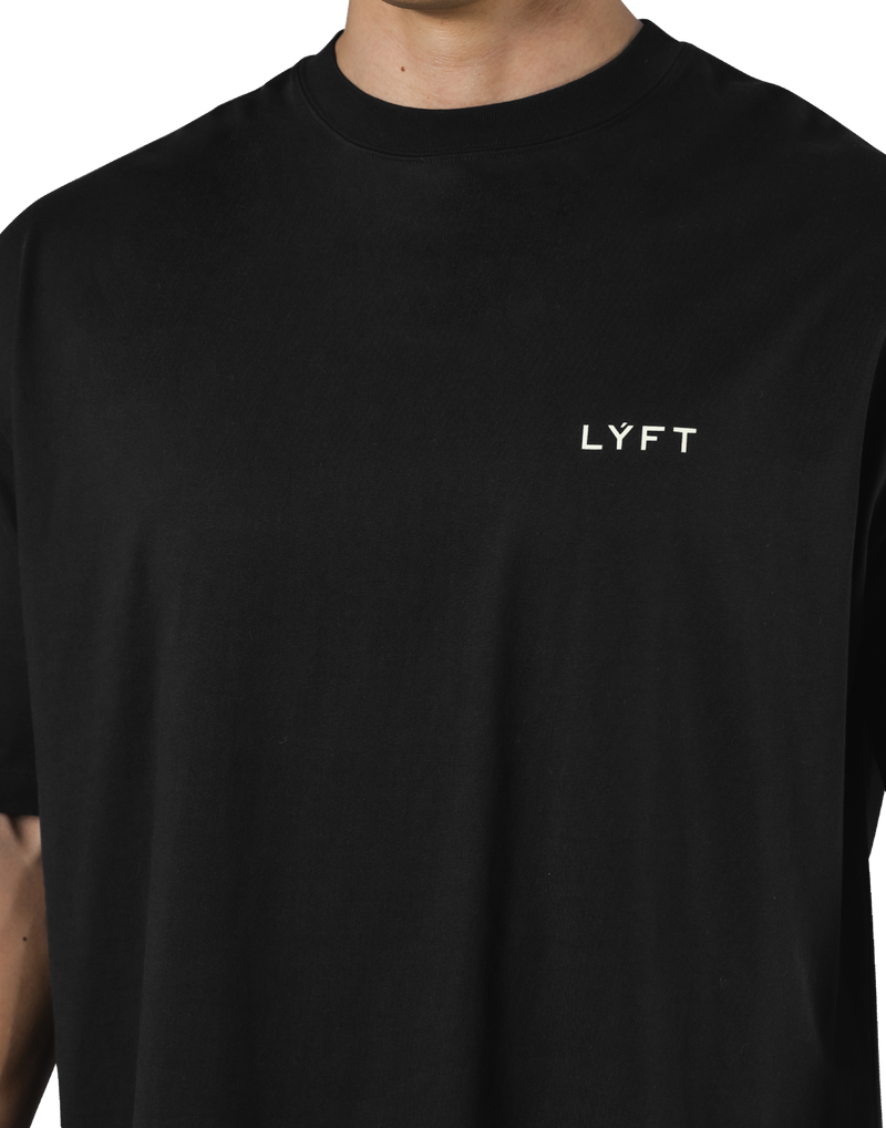 Back Message Big T-Shirt - Black