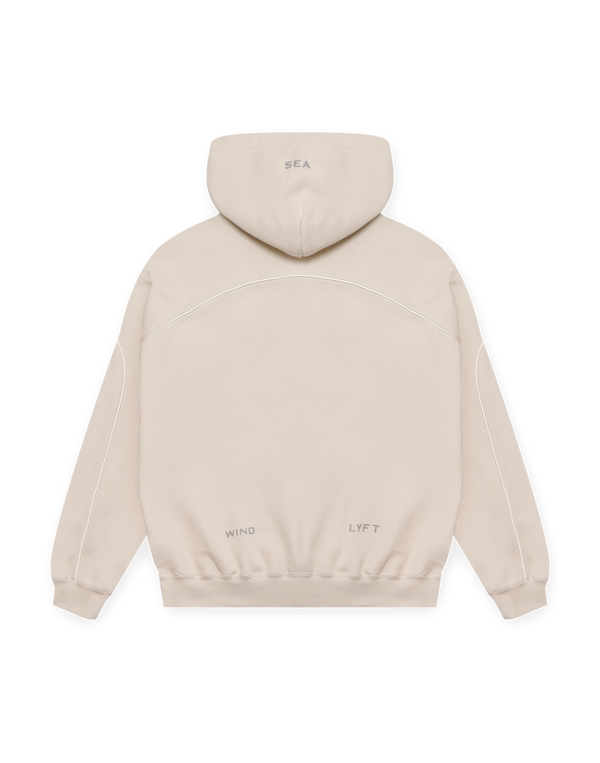 LÝFT × WIND AND SEA Piping Sweat Hoodie - Ivory