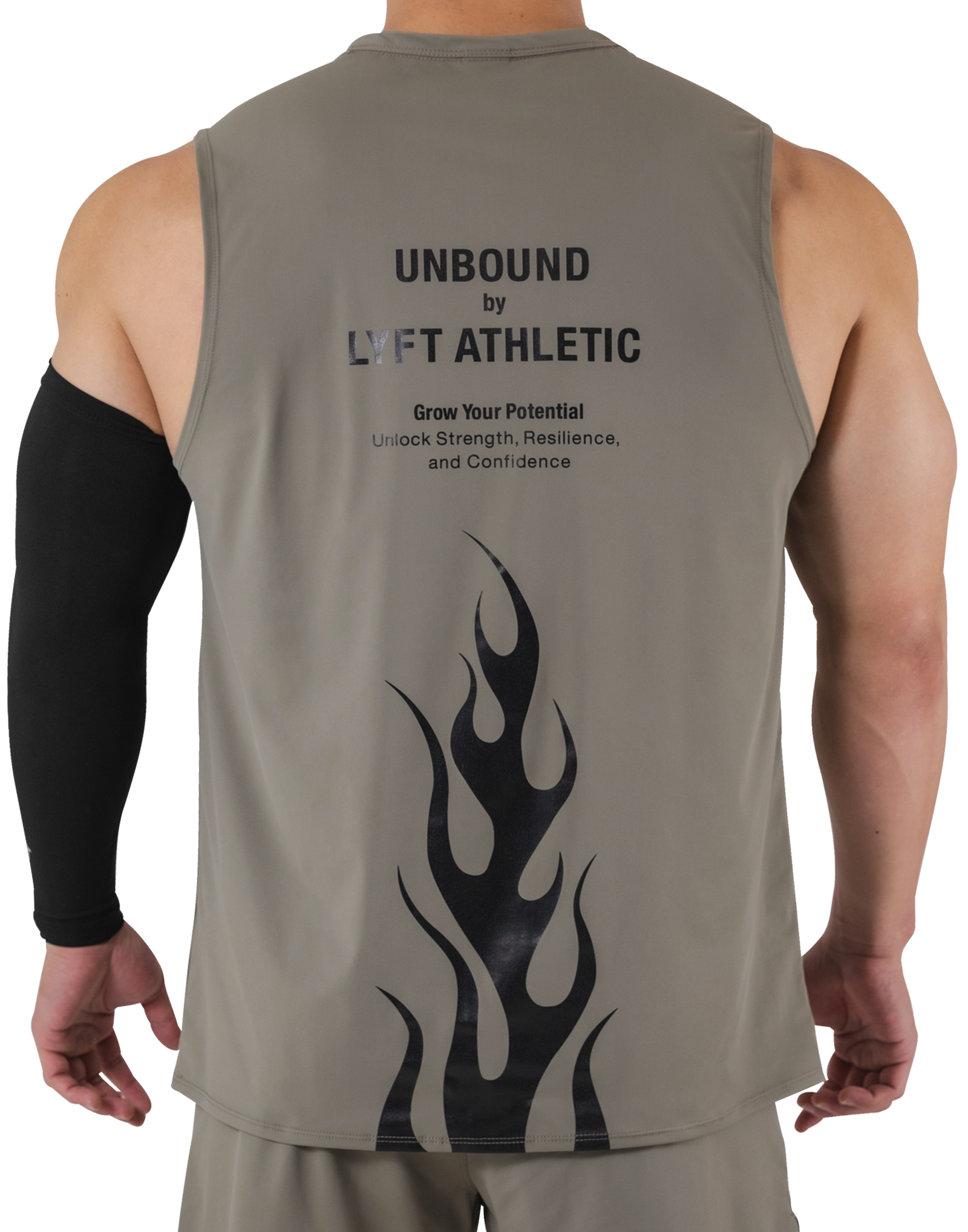 Fire Design Stretch Tanktop - Beige – LÝFT