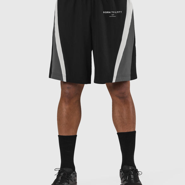 2Line Wide Shorts V.2 - Black – LÝFT