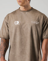 Extend Cotton Team LÝFT Graphic Big T-Shirt - Beige